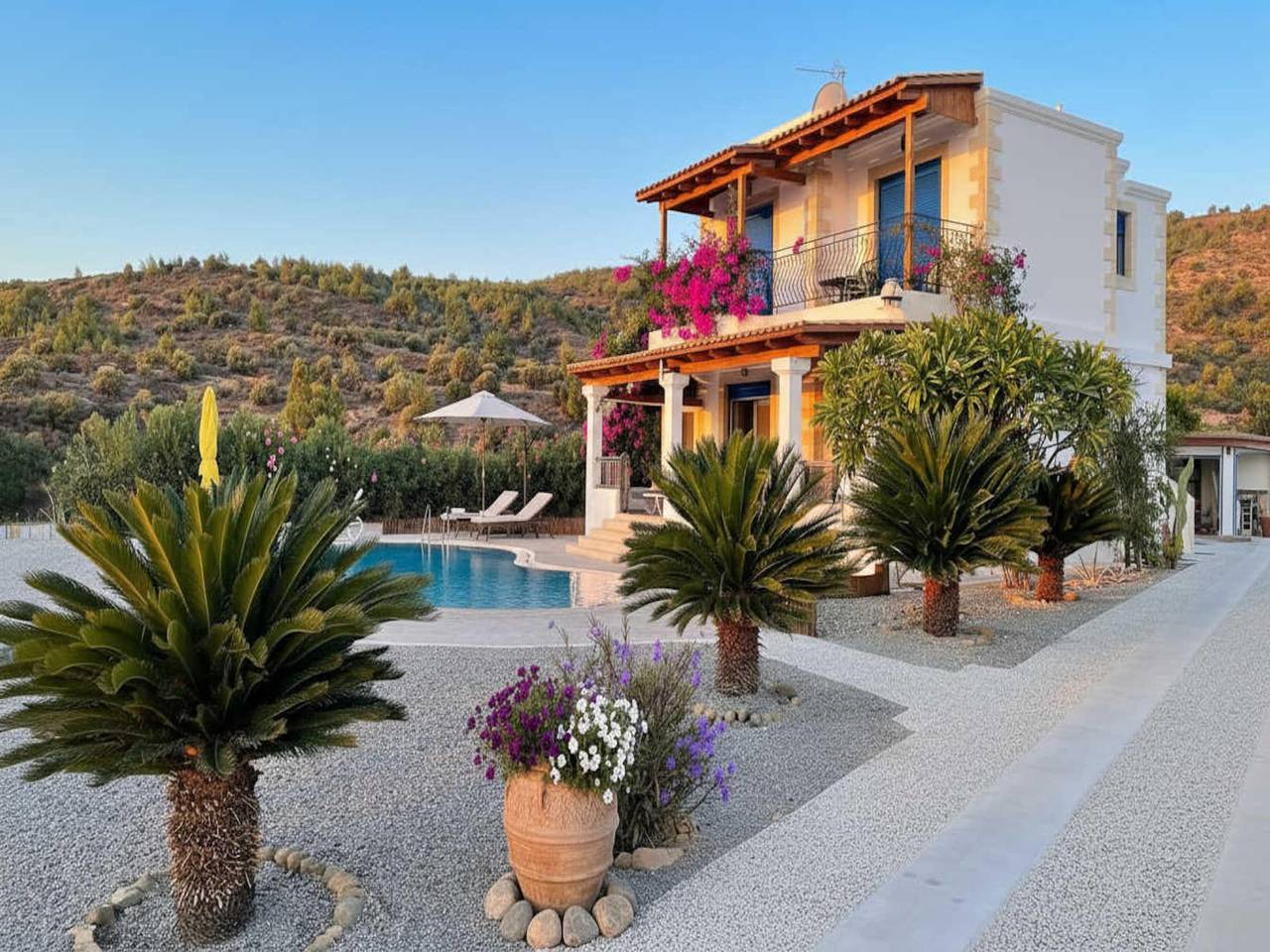 Ferienhaus auf Rhodos mit privatem Pool in Kalathos, Rhodos