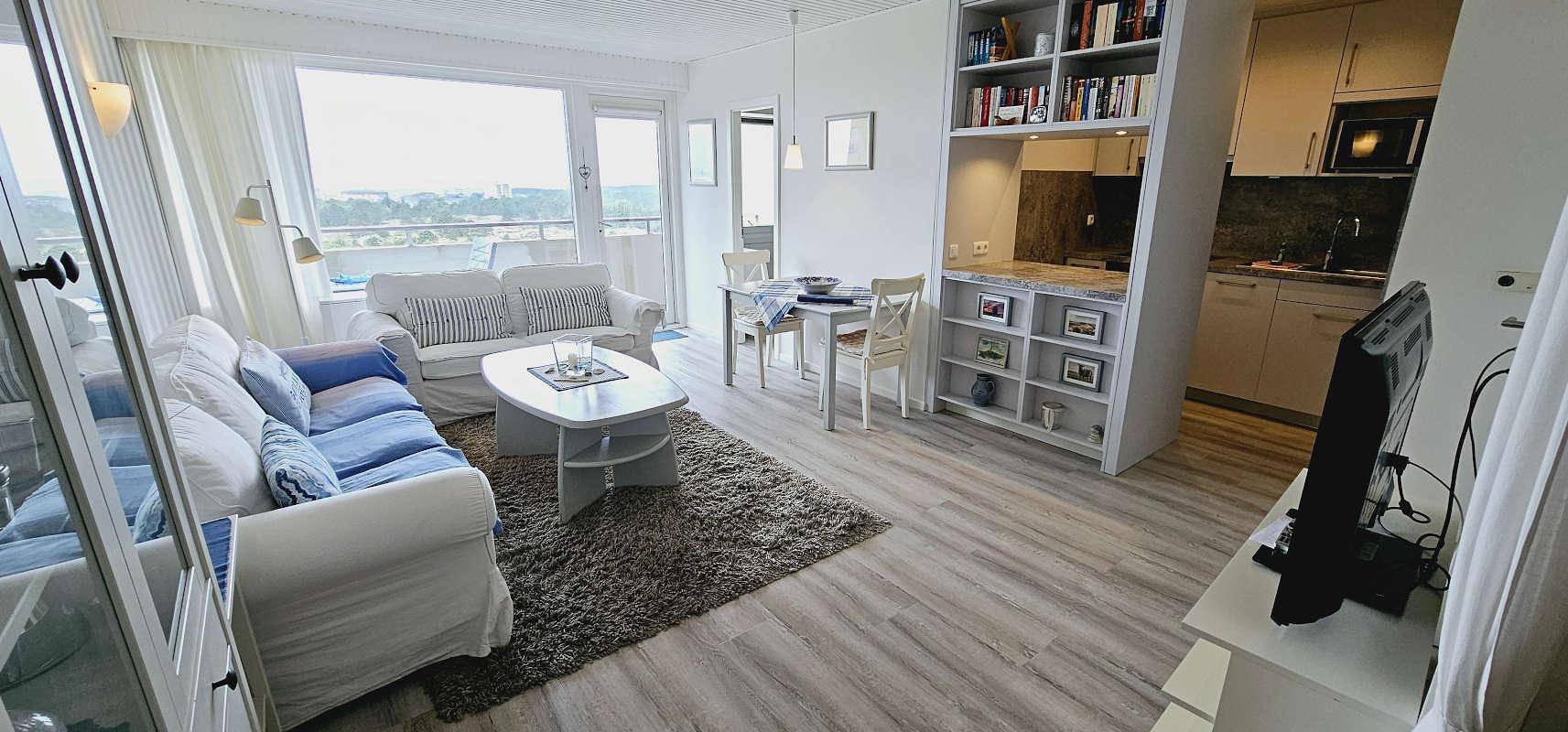 Ganze Ferienwohnung, Ferienwohnung "Traumweiß mit Meerblick" in St. Peter-Bad, St. Peter-Ording