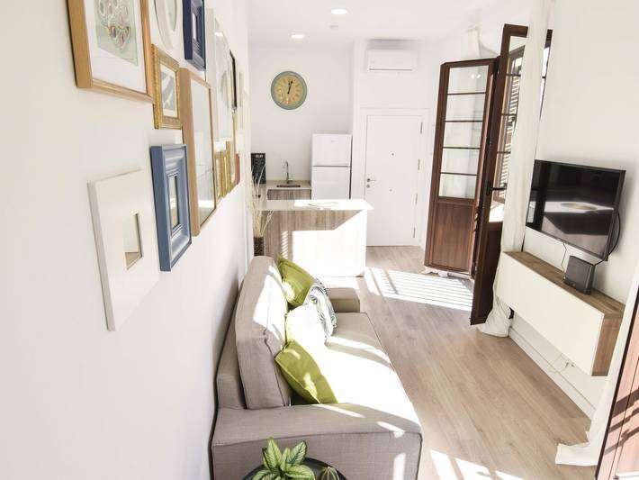 Apartment for 3 people, with balcony in Málaga Central District