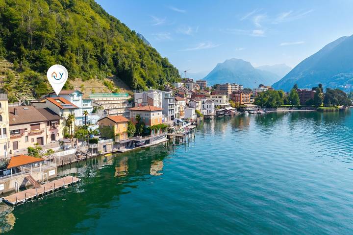 Ferienhaus für 4 Personen, mit Terrasse und Kinderpool sowie Seeblick