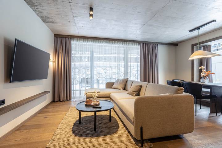 Ferienwohnung für 6 Personen, mit Terrasse und Garten sowie Sauna in Haus