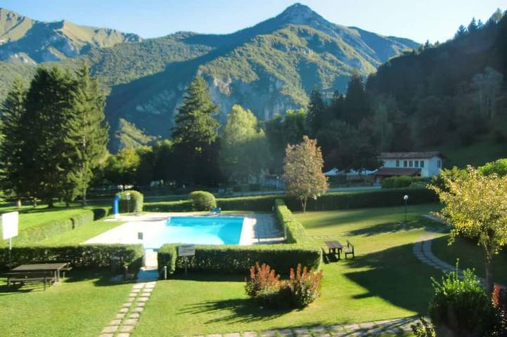 Ferienwohnung für 2 Personen, mit Garten und Pool in Molina di Ledro