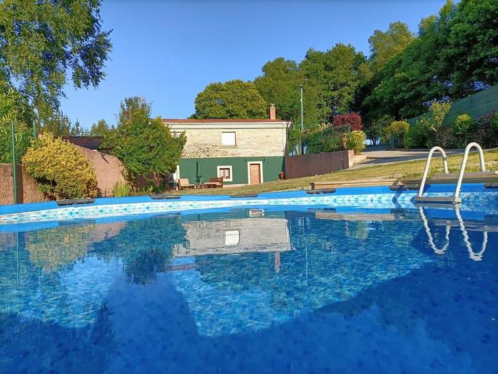 Casa rural para 10 personas, con Terraza y Jardín además de Piscina y Vistas en Arzúa