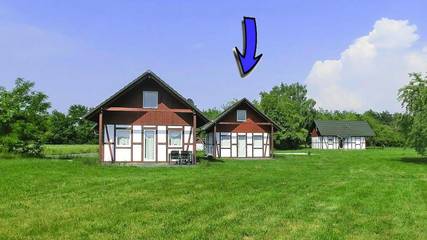 Ferienhaus für 6 Personen, mit Terrasse und Pool sowie Seeblick in der Lausitz