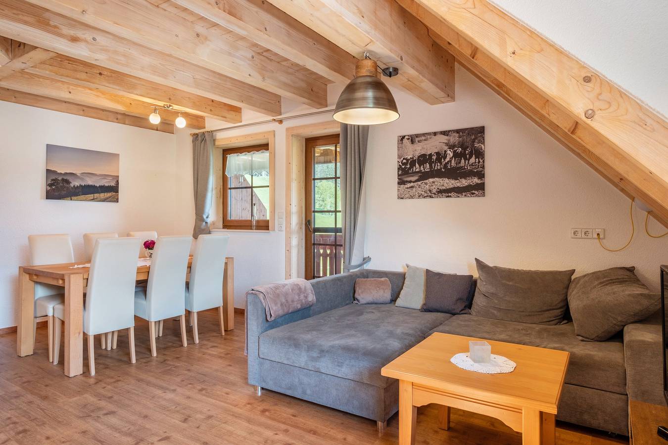 Ganze Wohnung, Ferienwohnung 'Panoramablick, 85qm' mit Gemeinschaftsterrasse, Gemeinschaftsgarten und Wi-Fi in Schonach, Südschwarzwald