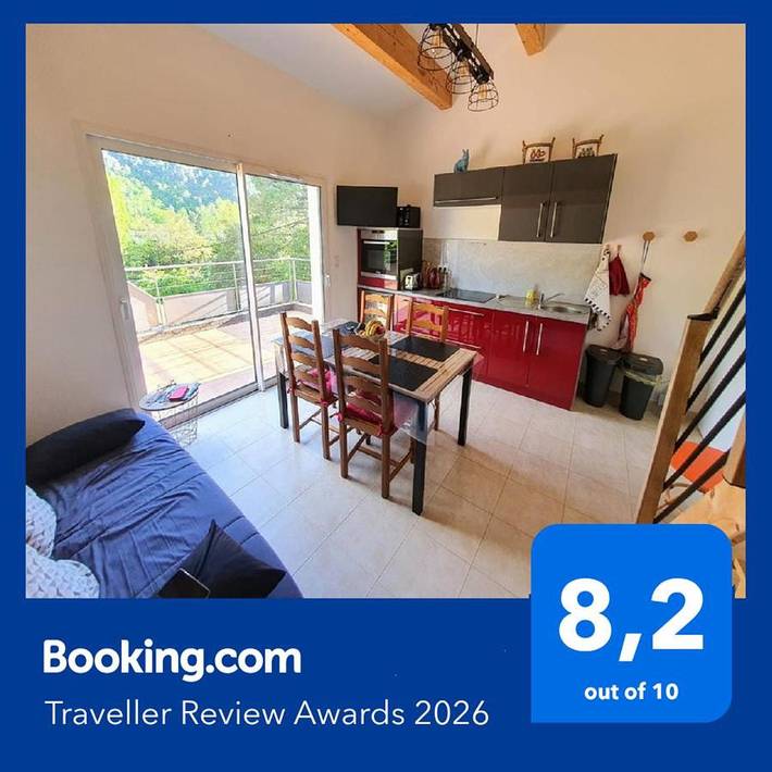 Appartement de vacances pour 4 personnes, avec Terrasse ainsi que Jardin et Vue