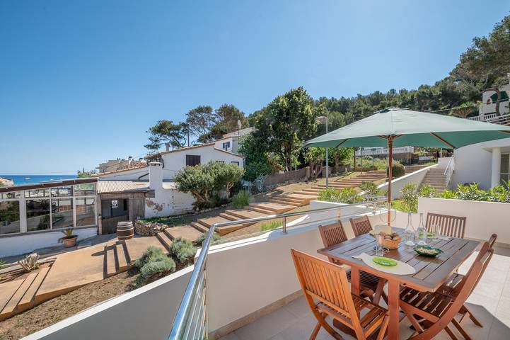 Vacation Home Molins 5 with Sea View, Pool, Wi-Fi, A/C, Terrace & Garden in Cala Sant Vicenc, Pollença