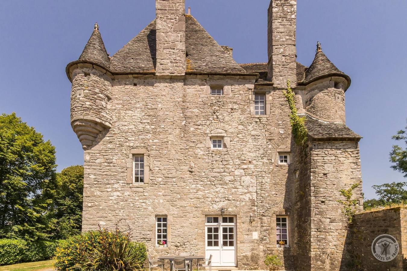 Le château de Briquebosq in Bricquebosq, Côte de la Déroute