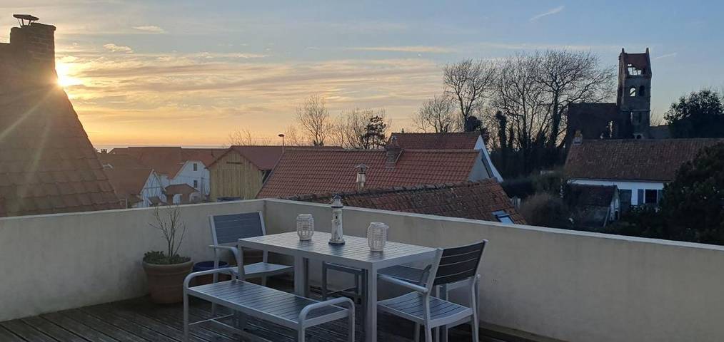 Vakantiewoning voor 7 personen, met uitzicht en terras in Wissant