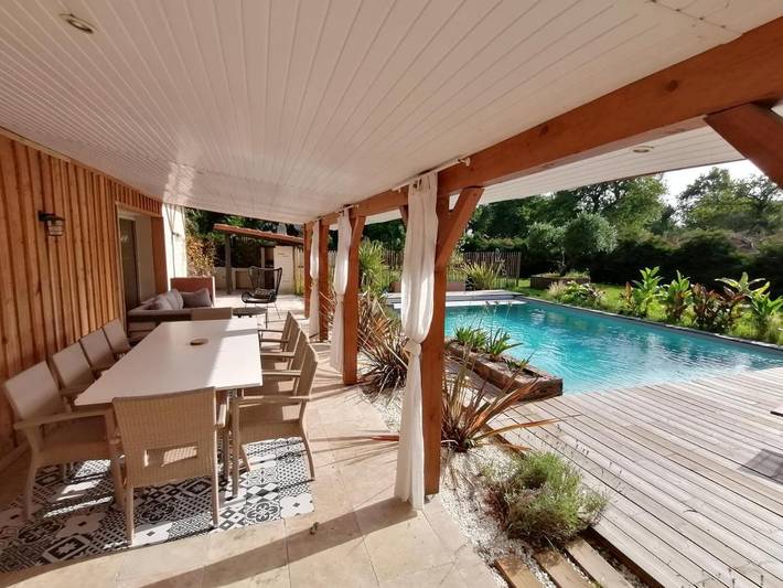 Location de vacances pour 10 personnes, avec piscine et jardin à Sainte-Eulalie-en-Born - 3
