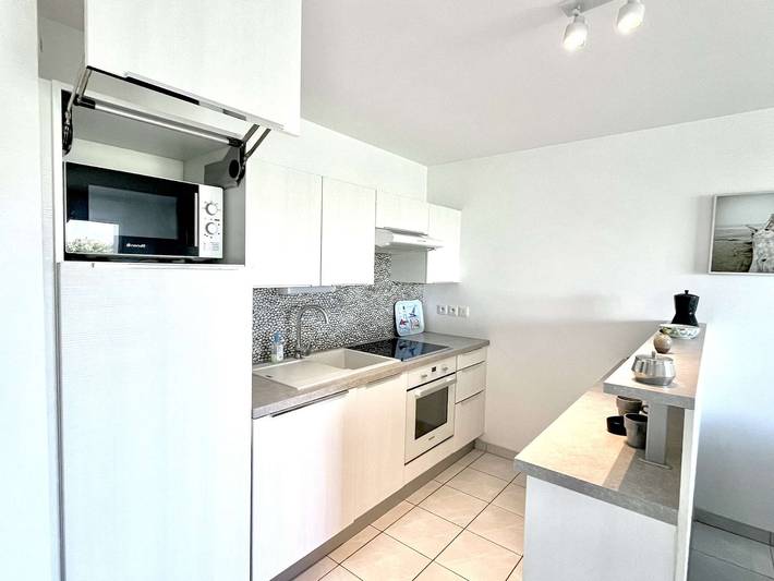 Ganze Wohnung, Modernes 2-Zimmer-Apartment mit Meerblick und Parkplatz in Étel in Étel, Côte des Mégalithes