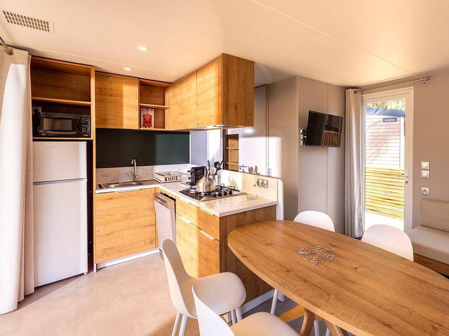 Camping Lou Souleï - Mobilheim 8 personen - Mobilheim | Ultimate | 3 Zi. | 6/8 Pers. | Hochterrasse | Klimaanlage | Tv in Carry-le-Rouet, Istres und Umgebung