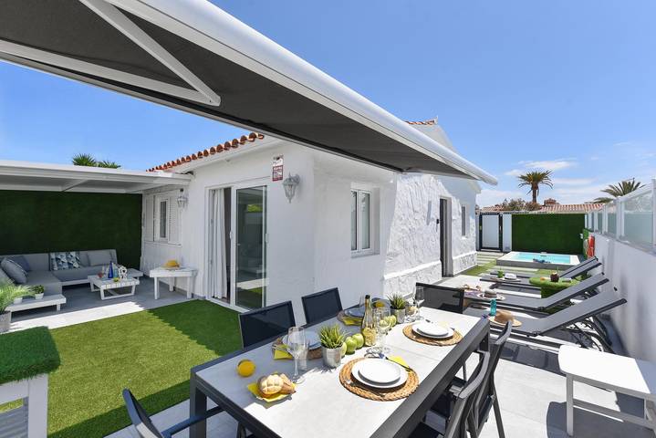 Bungalow für 4 Personen, mit Terrasse und Garten sowie Pool in Playa del Inglés - 2