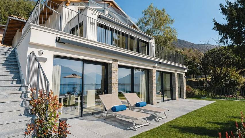 Hütte für 6 Personen, mit Pool und Terrasse sowie Garten am Comer See