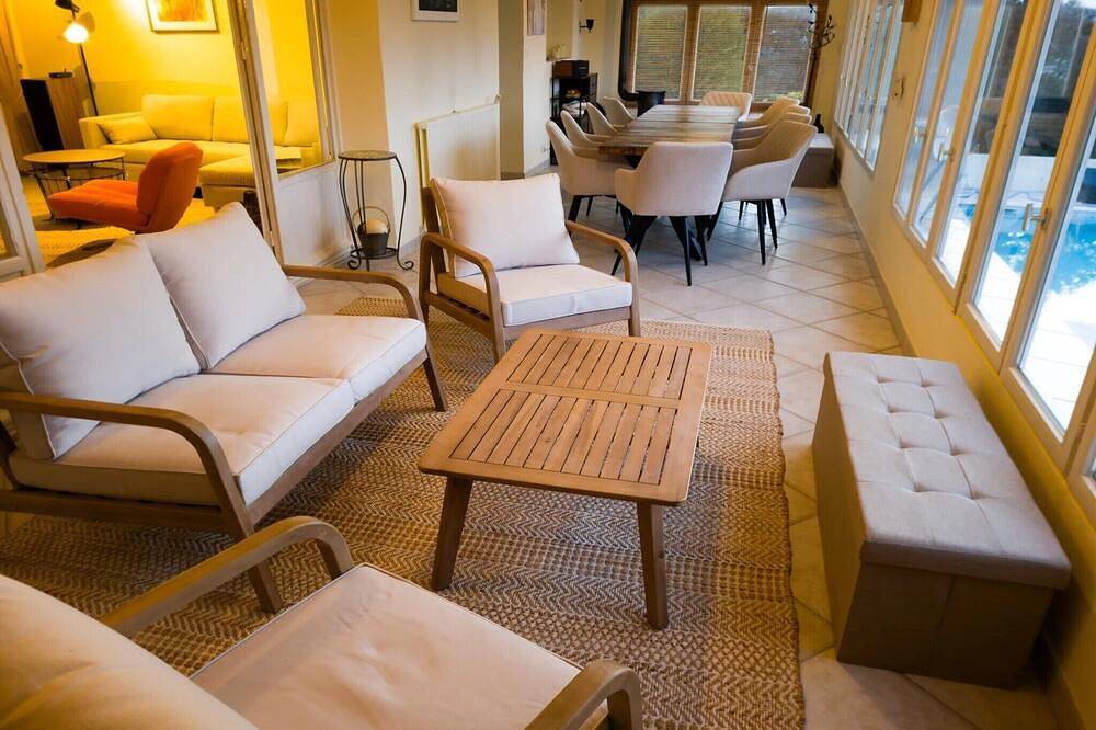 Two family cottages with swimming pool in Carcès, Brignoles region