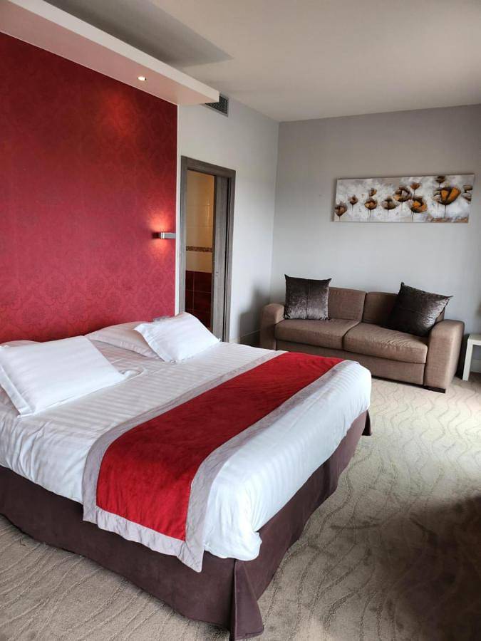 Hôtel pour 2 personnes, avec jacuzzi et jardin ainsi que piscine et sauna, animaux acceptés à Saint-Priest - 4