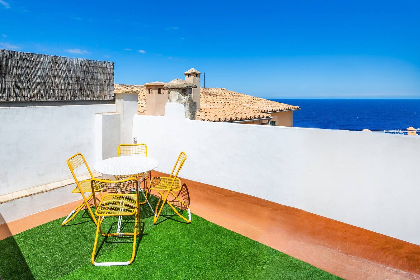 Casa de vacaciones 'Ca Sa Padrina' con vistas al mar, terraza privada y Wi-Fi in Bañalbufar, Costa de Mallorca