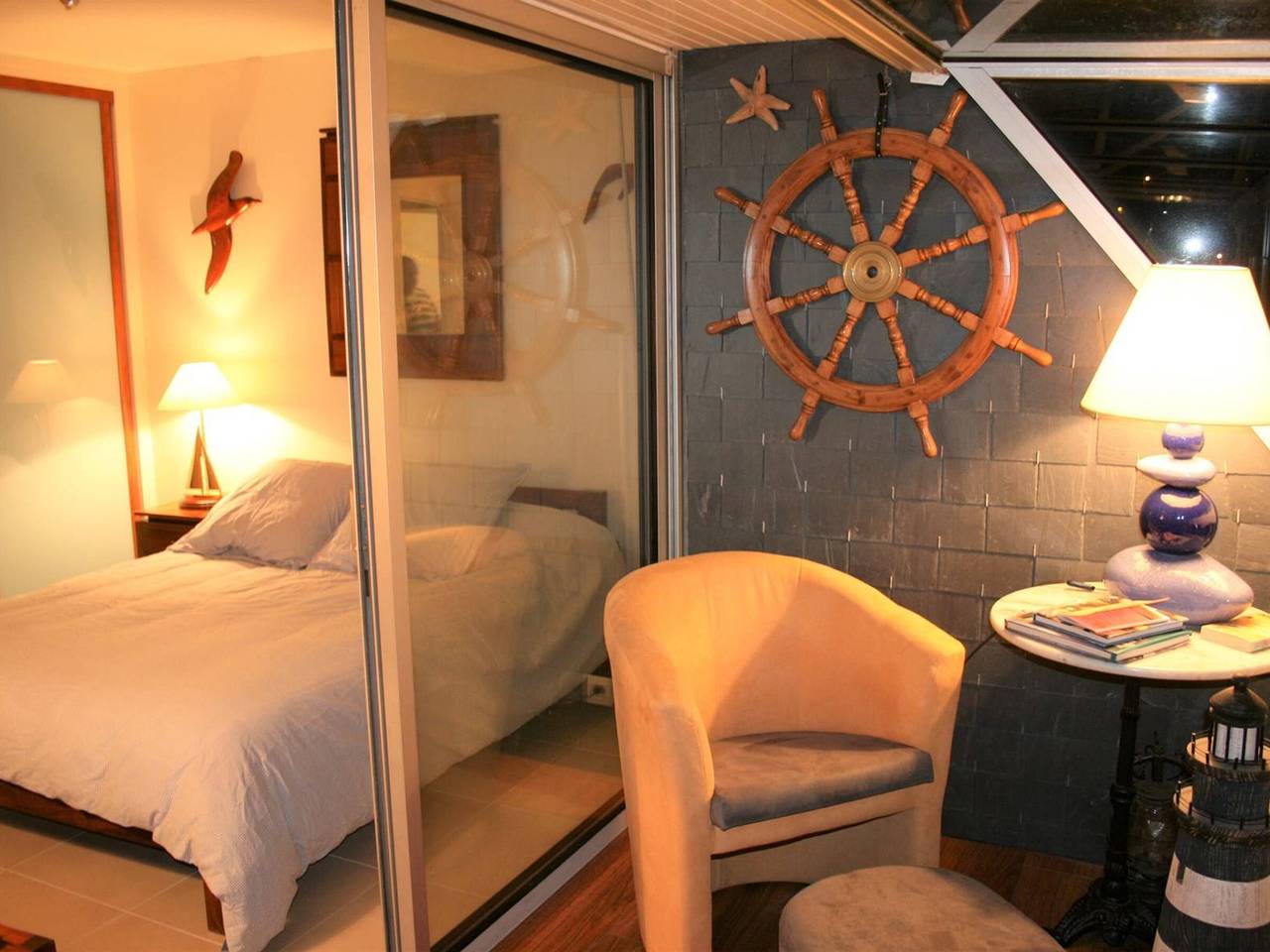 Ganze Wohnung, Renovierte 3*-Wohnung mit Meerblick, 50m vom Strand, Perros-Guirec in Perros-Guirec, Rosa Granitküste