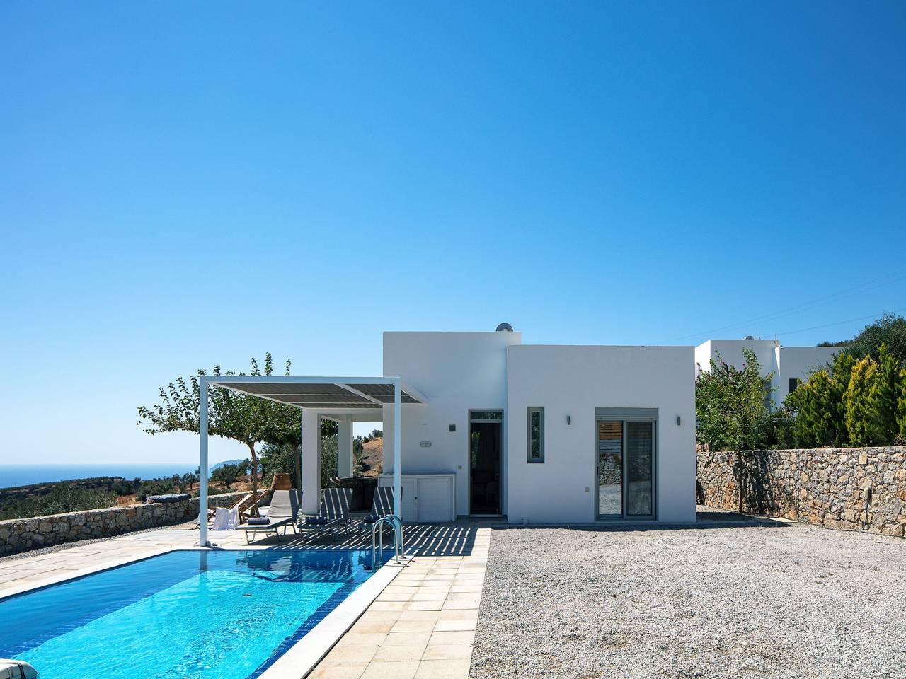 Villa in Agia Galini mit Pool und Bergblick in Rethymno und Umgebung