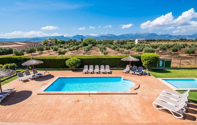 Acogedor refugio con terraza, cocina, piscina e Internet in Sancellas, Interior de Mallorca