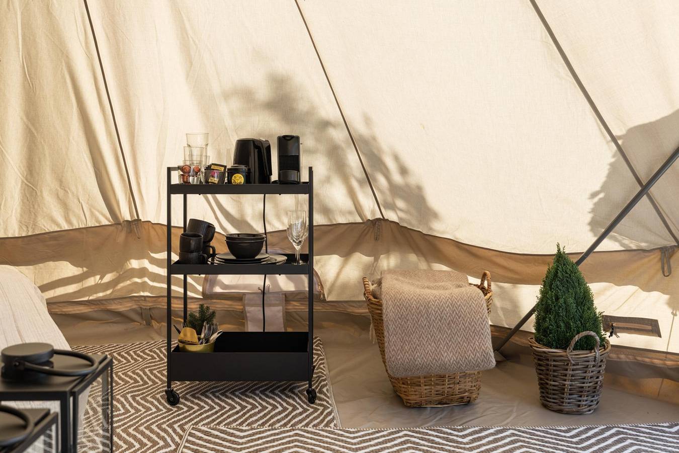 Chalet für 2 Personen mit Terrasse in Stange