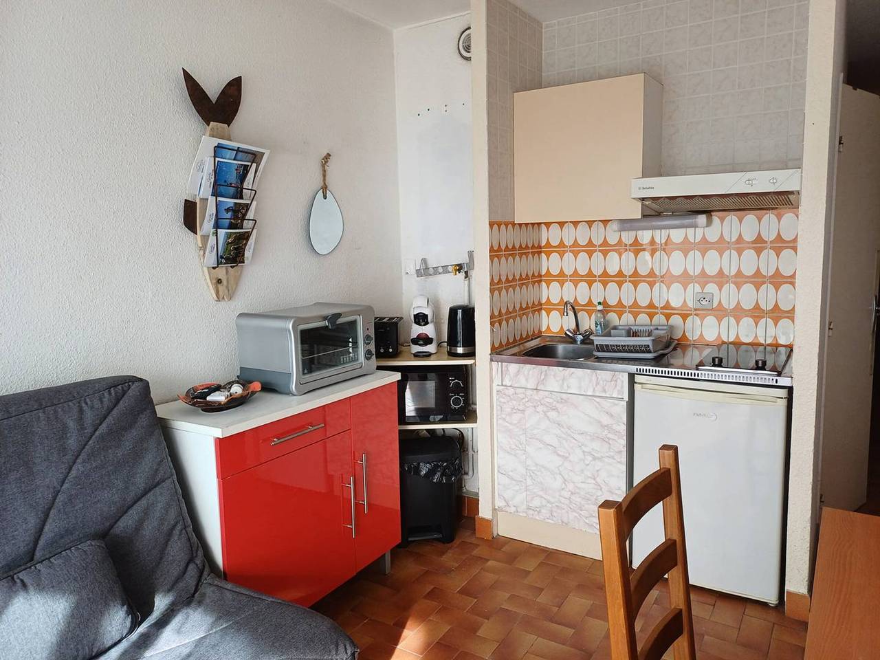 Ganze Wohnung, Gemütliches T1 in Balaruc-les-Bains, Haustiere erlaubt, nahe Thermalbad in Balaruc-les-Bains, Côte d'Améthyste