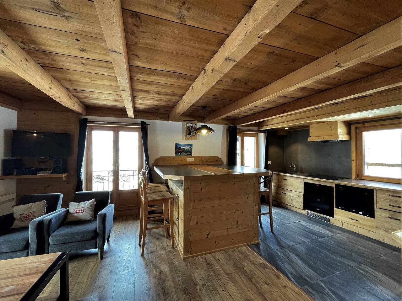 Chalet voor 6 personen met balkon in Saint-Martin-de-Belleville, Les Trois Vallées