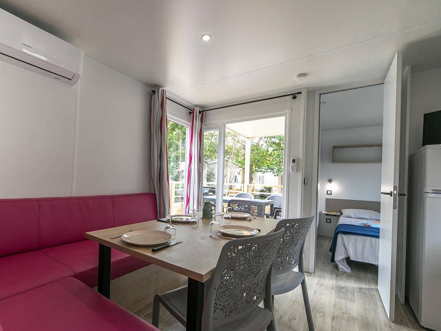 Camping La Garenne - Mobilhome 6 personas - Mh3 Lodge, con instalaciones sanitarias in Néfiach, Region de Perpignan