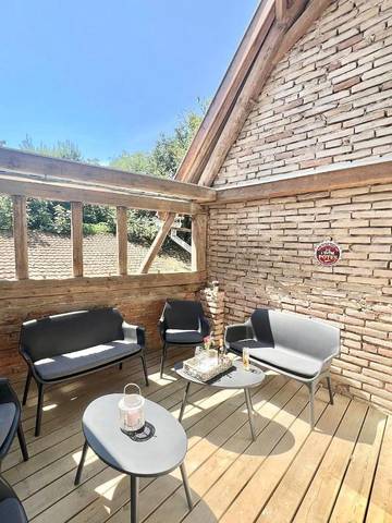 Gîte pour 8 personnes, avec terrasse à Berstett