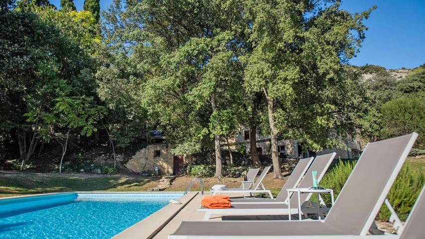 Location de vacances pour 10 personnes, avec piscine et jardin, animaux acceptés à Bollène - 2