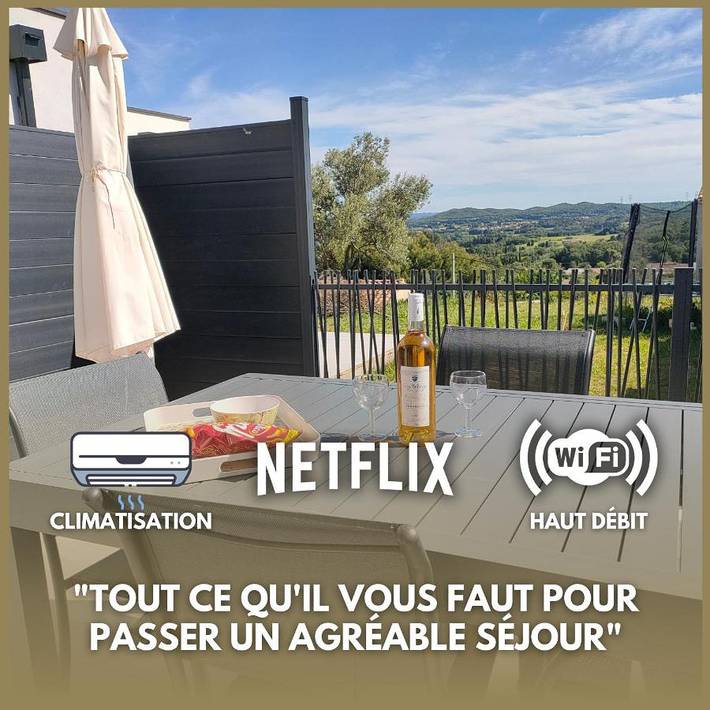 Maison de vacances pour 4 personnes, avec terrasse et vue