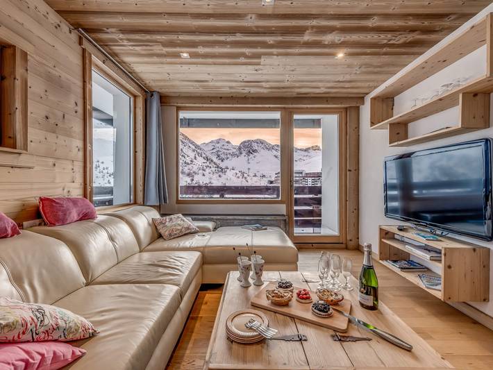 Gîte pour 5 personnes, avec Balcon à Tignes