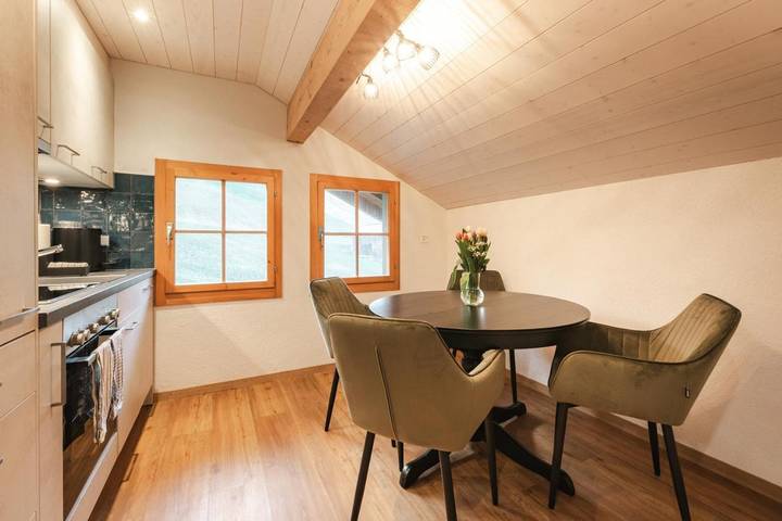 Gîte pour 2 personnes, avec vue et balcon, animaux acceptés à Habkern - 4