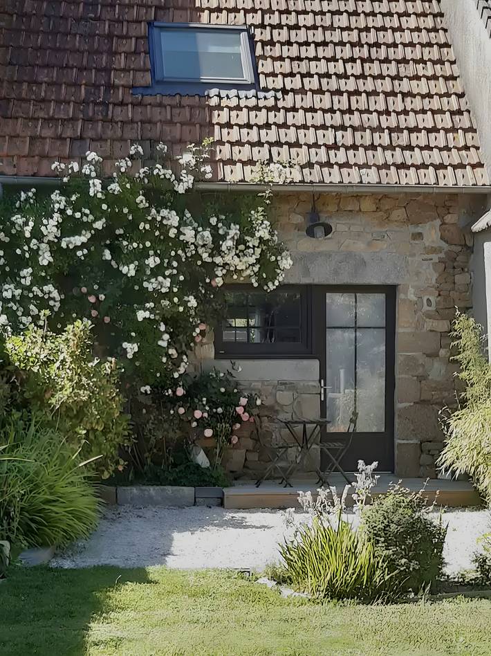 Maison de vacances pour 3 personnes, avec jardin à Carolles