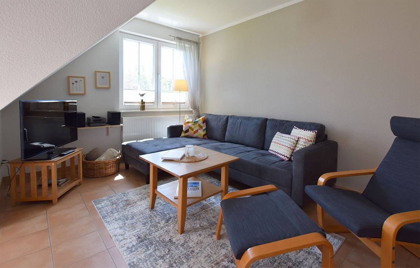 Ganze Wohnung, Fewo in Prerow,60 m²,2 Sz,4 Pers,Wlan,Wama,Balkon,Garten,Grillplatz,Parkplatz in Prerow, Fischland - Darß - Zingst