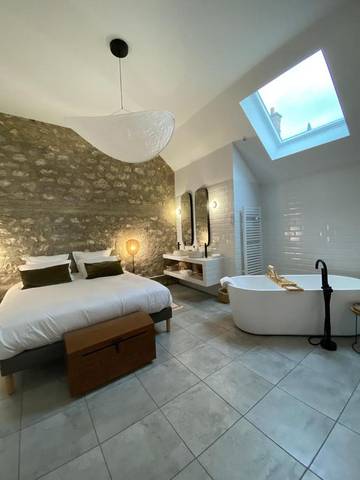 Chambre d’hôte pour 2 personnes, avec sauna et terrasse dans Aÿ-Champagne
