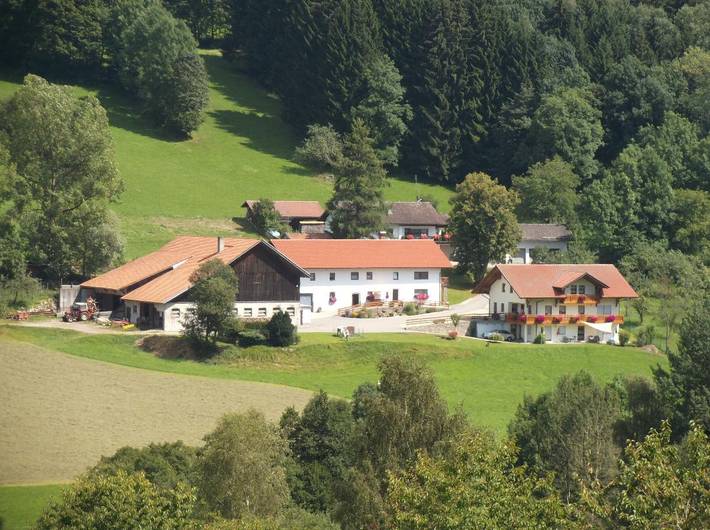 Bauernhof für 5 Personen, mit Balkon und Balkon/Terrasse sowie Terrasse und Garten in Sankt Englmar