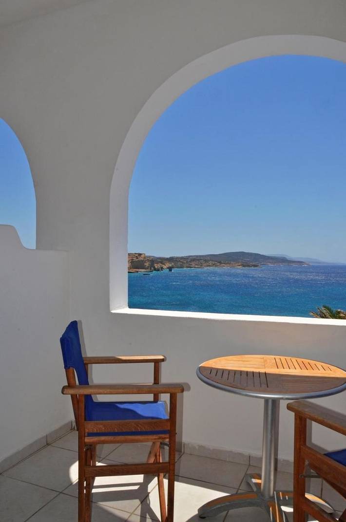 Gîte pour 2 personnes, avec Balcon ainsi que Terrasse et Jardin dans Koufonisia