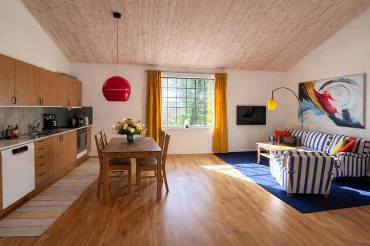 Ferienhaus für 3 Personen, mit Terrasse und Ausblick