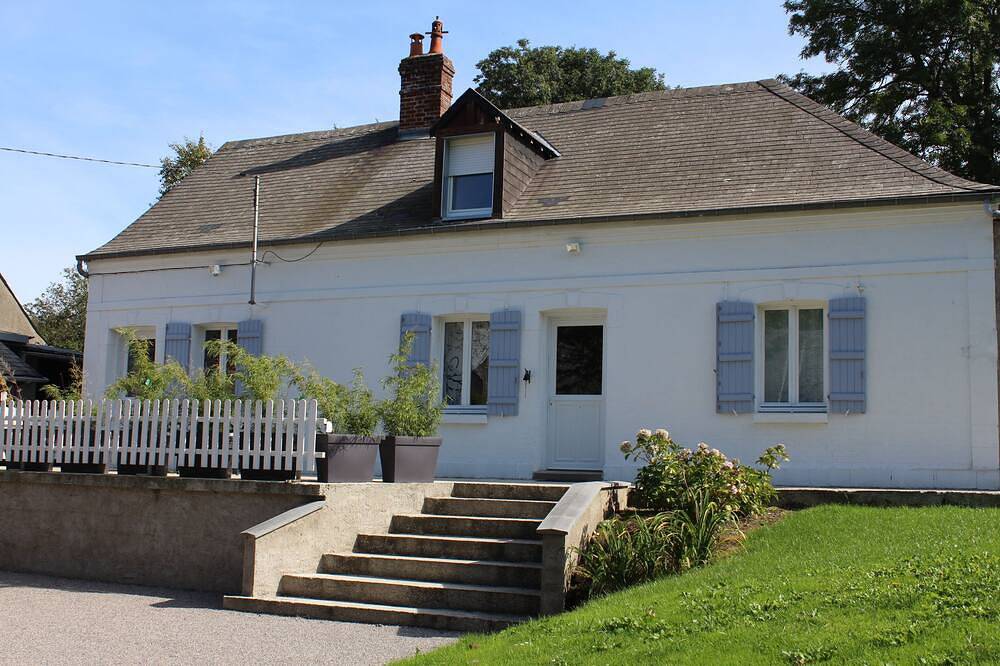 Helles Ferienhaus mit Terrasse und Garten, ideal für Ausflüge in die Region in Vaudricourt, Abbeville und Umgebung