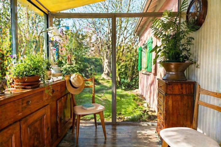 Maison de vacances pour 4 personnes, avec vue et jardin