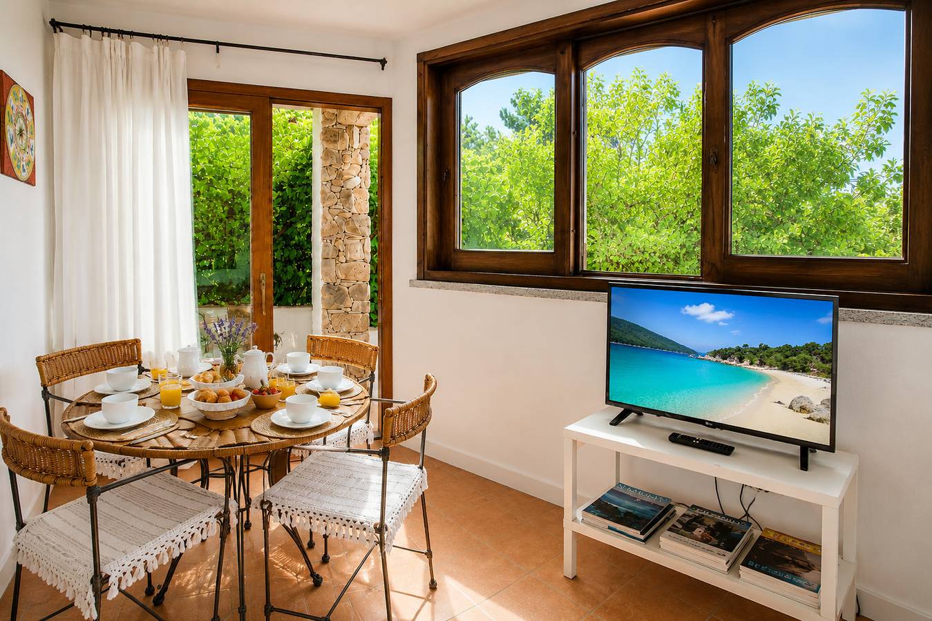 Ganze Wohnung, Ferienwohnung für 3 Personen mit Terrasse in Baja Sardinia, Arzachena