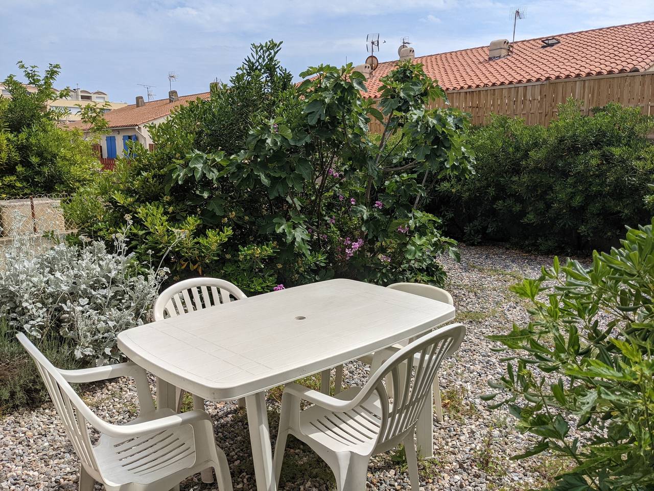 Klimatisiertes Erdgeschoss-Apartment T2 mit Hof, 200m vom Strand, ideal für 5 Personen in Port-la-Nouvelle, Mittelmeerküste (Frankreich)