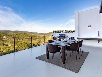 Búger: Grosse, moderne, luxuriöse Villa Montblau in Búger, Mallorca Inselmitte für 8 