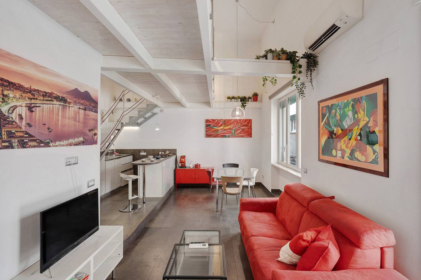 Maison de vacances « The Pepper in Pizzofalcone » avec balcon, Wi-Fi et climatisation in Naples, Province de Naples