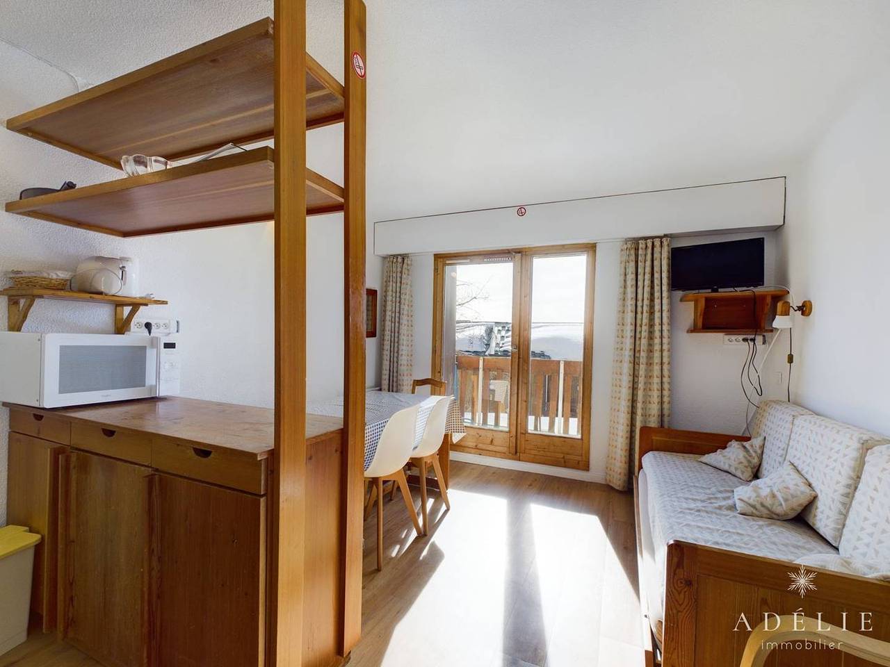 Studio entier, Studio cabine plein sud 6 personnes in La Rosière, Montvalezan