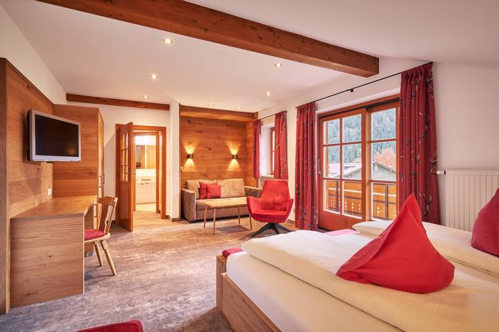 Hotel für 2 Personen, mit Balkon und Sauna sowie Garten, kinderfreundlich in Unterjoch - 4