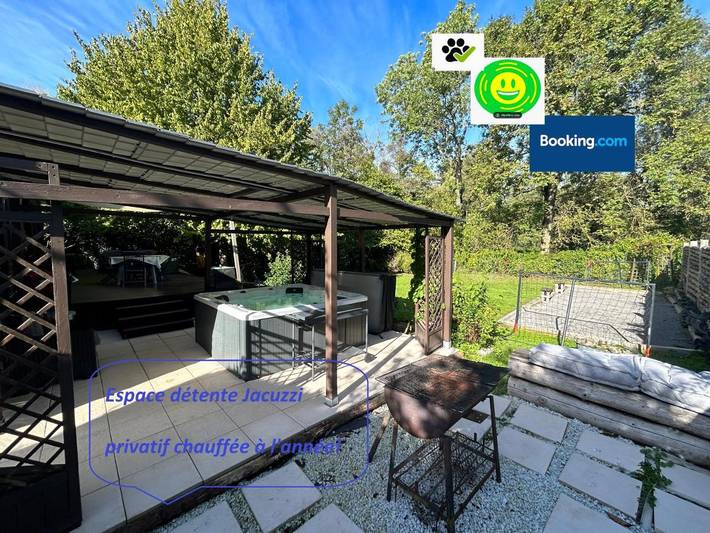 Appartement de vacances pour 4 personnes, avec Jacuzzi ainsi que Terrasse et Jardin dans Château-Porcien
