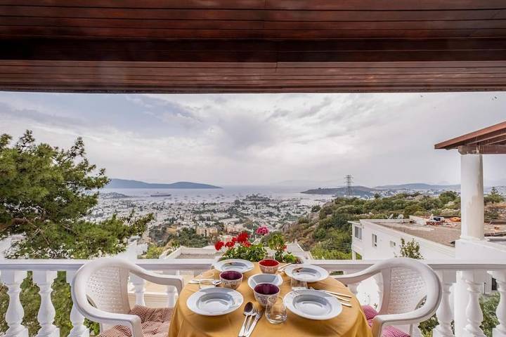 Villa pour 5 personnes, avec balcon et vue à Bodrum - 3