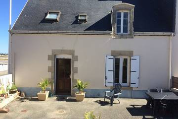 Gîte pour 5 personnes, avec terrasse dans Plage de Grève Blanche (Guilvinec)
